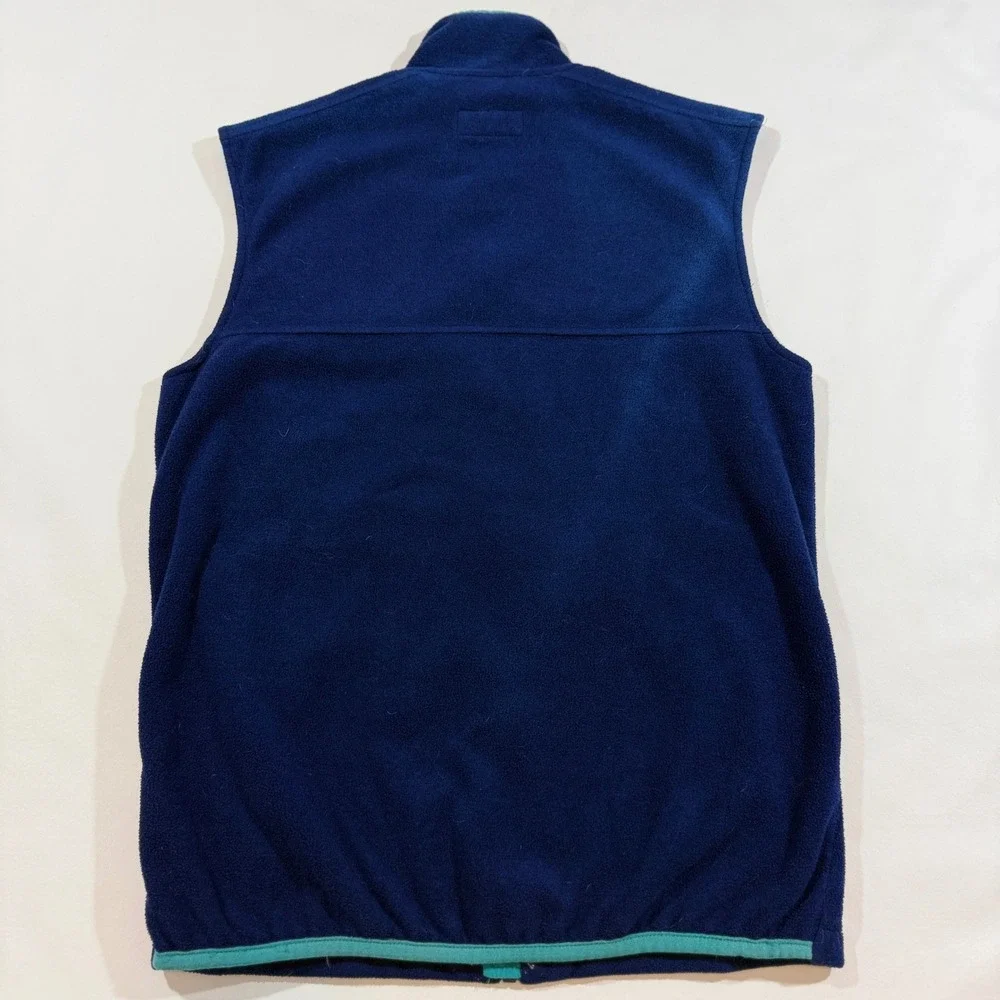 Vintage LL Bean Polartec Windbloc Vest Mens L Blue Teal Good Vintage Gorpcore